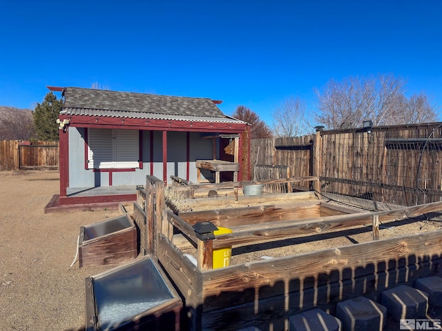 view of rear view of property