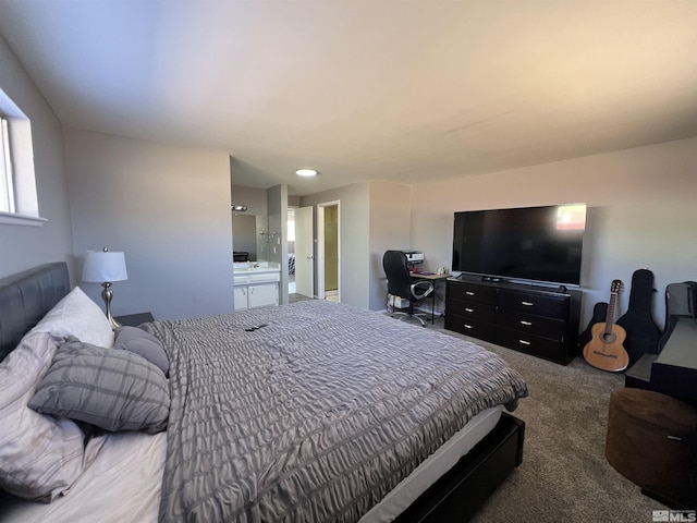 bedroom with carpet flooring