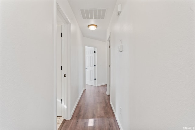 hall featuring light wood-type flooring