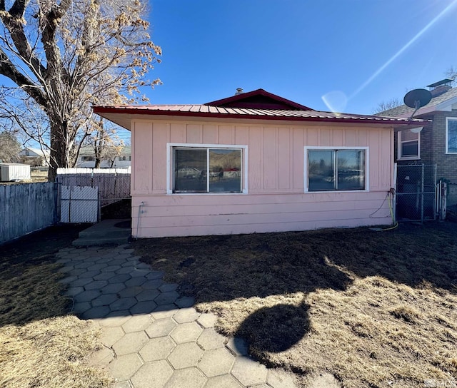 view of home's exterior with a patio