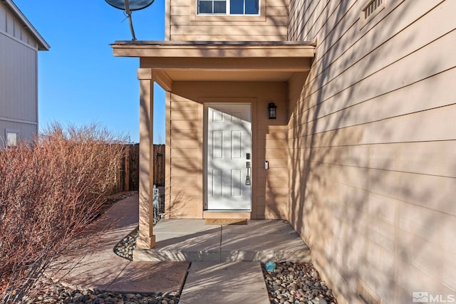 view of entrance to property