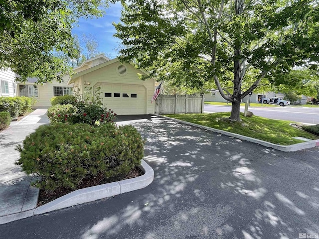 view of front of home featuring a garage