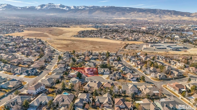 aerial view featuring a mountain view