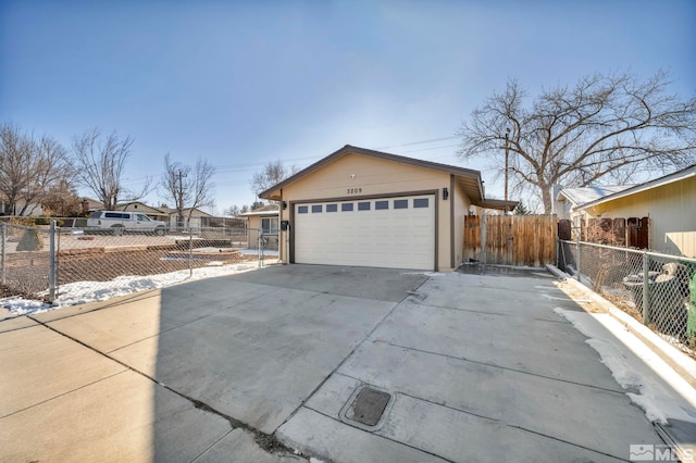 view of home's exterior featuring a garage