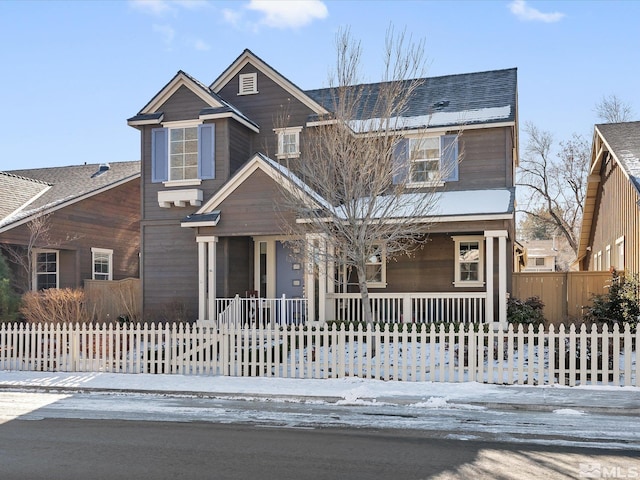 view of front of house with a porch