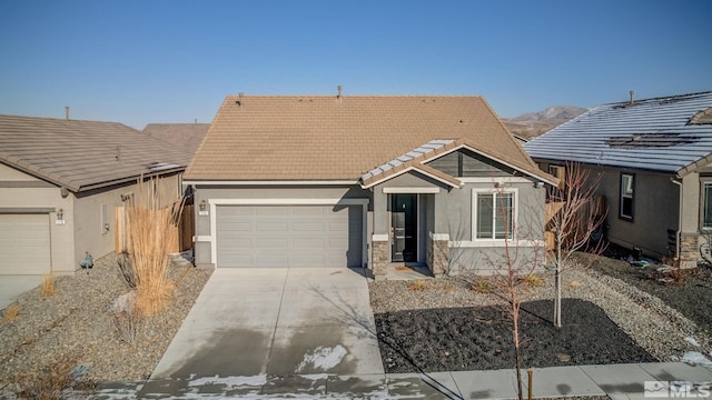 view of front of home featuring a garage