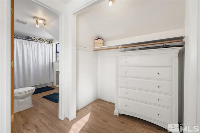 interior space with light wood-type flooring