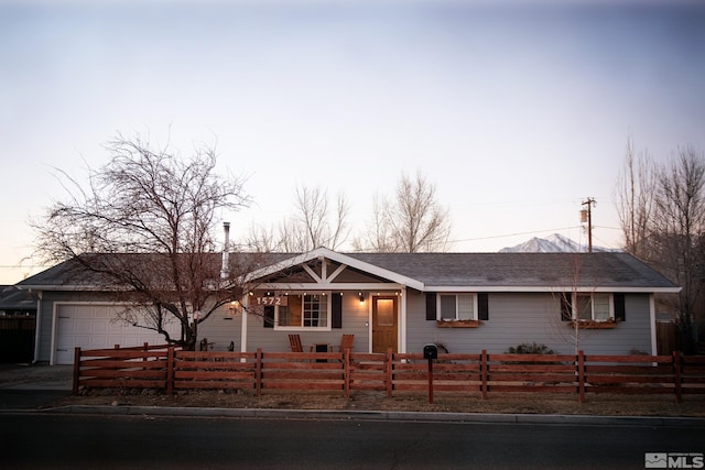 ranch-style house with a garage