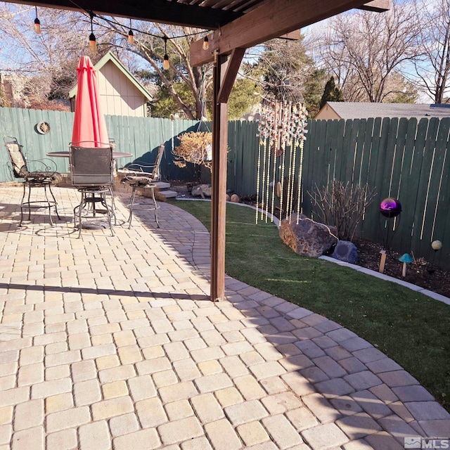 view of patio