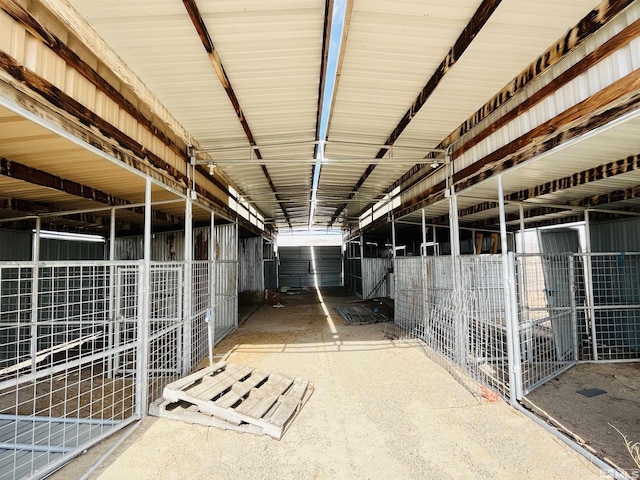 view of horse barn