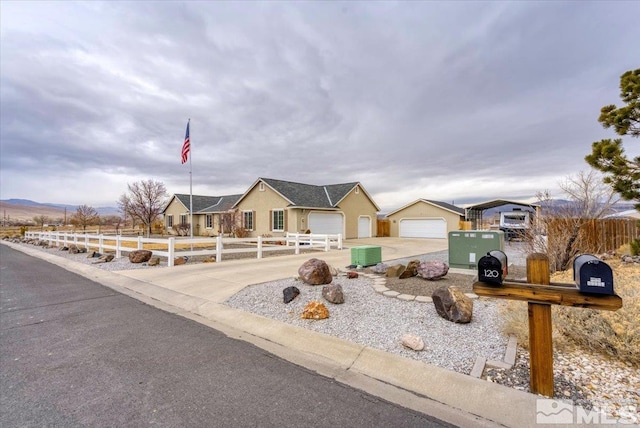 ranch-style house with a garage