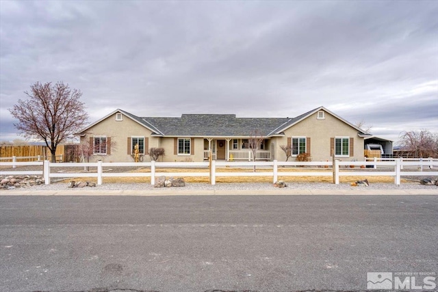 view of ranch-style house