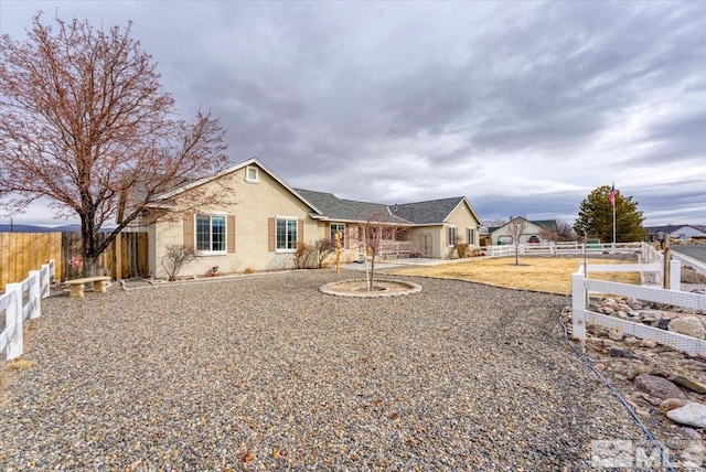 view of rear view of property