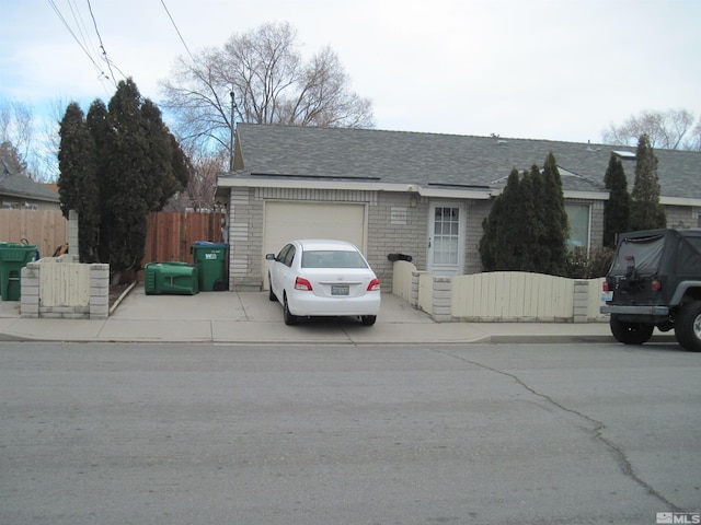 view of ranch-style home