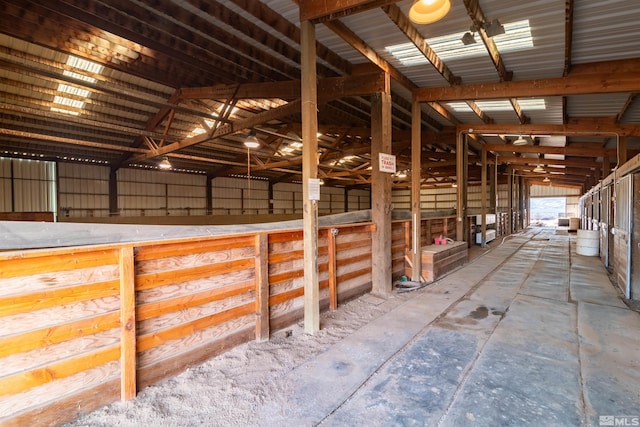 view of horse barn