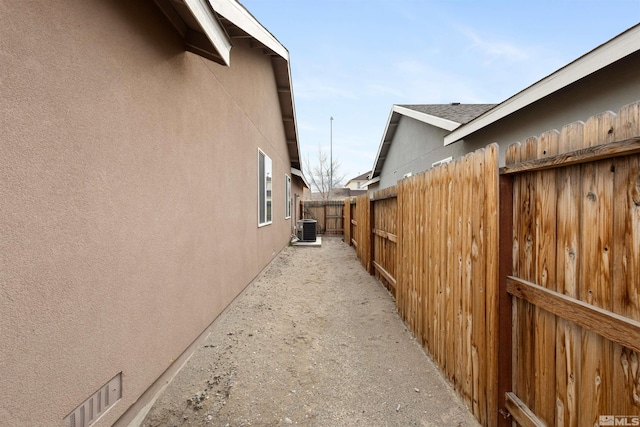 view of property exterior featuring cooling unit