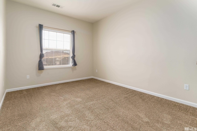 view of carpeted empty room