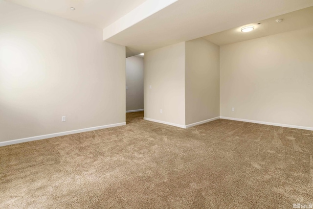 view of carpeted empty room