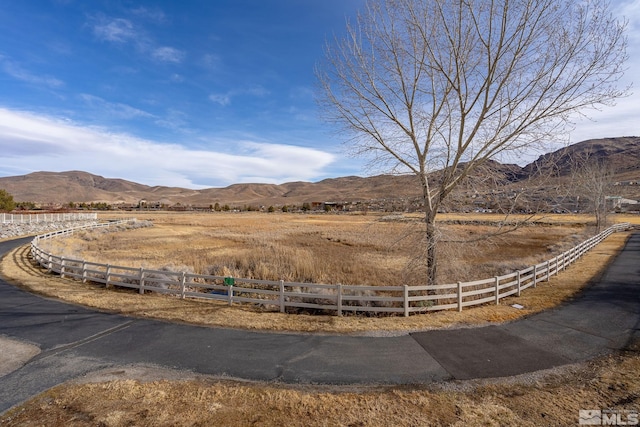 exterior space featuring a rural view