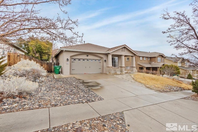 ranch-style house with a garage