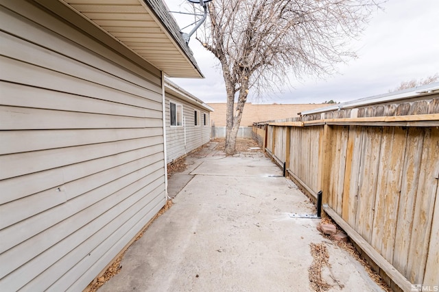 view of home's exterior featuring a patio