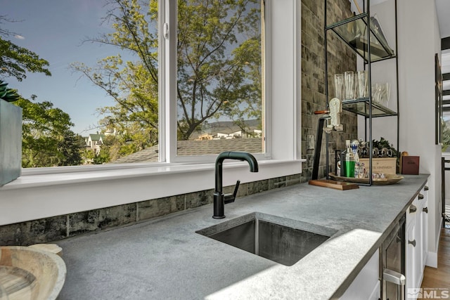 interior details featuring sink