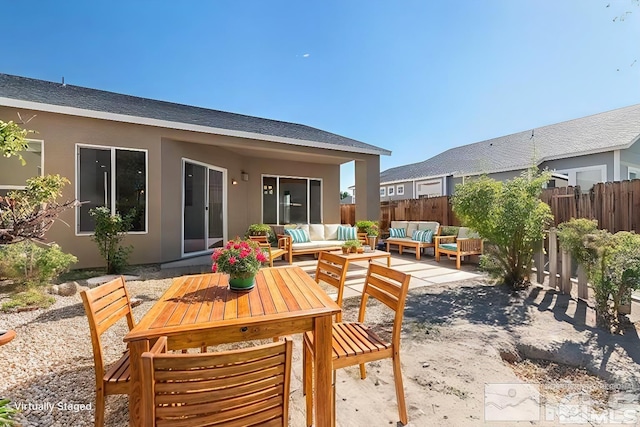 view of patio / terrace with outdoor lounge area