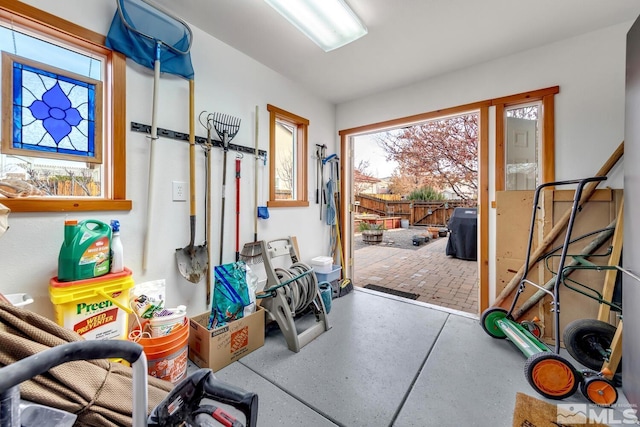 view of exercise room