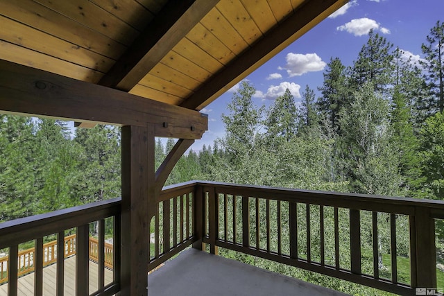 view of balcony