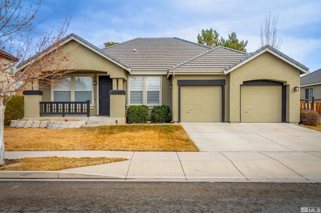 ranch-style house with a garage