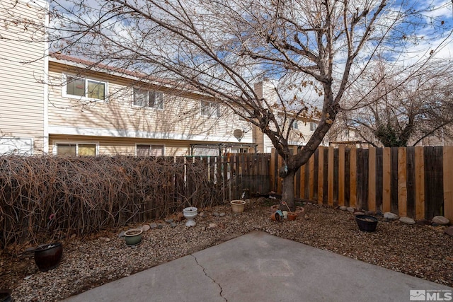 view of yard with a patio area