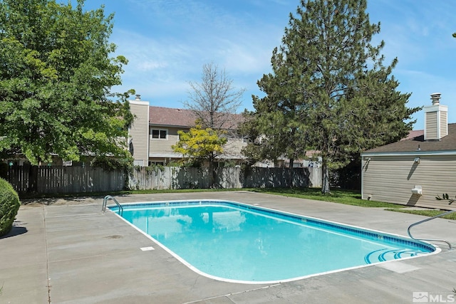 view of pool with a patio