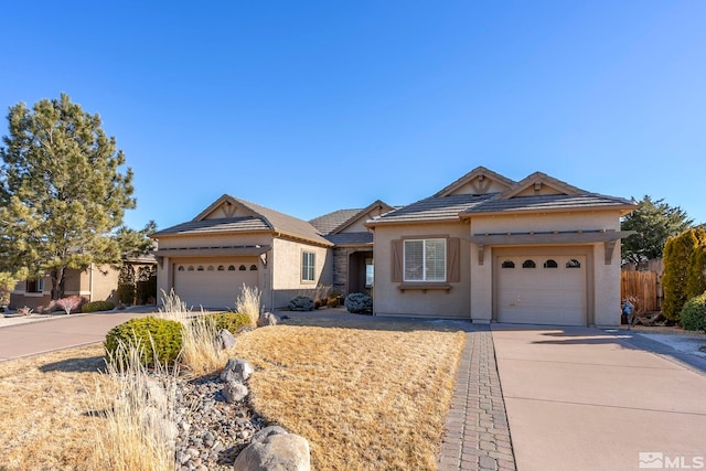 ranch-style house with a garage