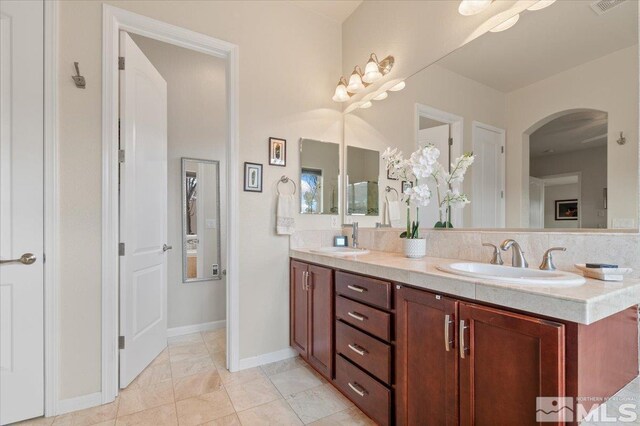 bathroom featuring vanity