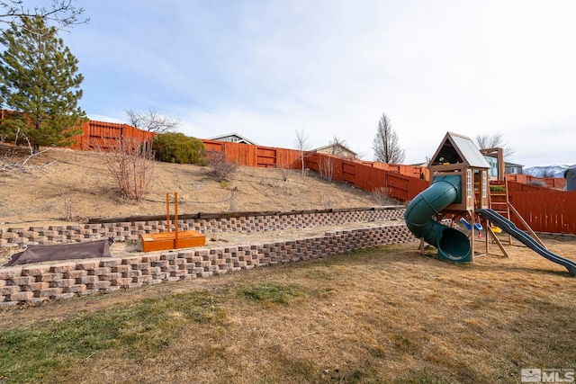 view of jungle gym