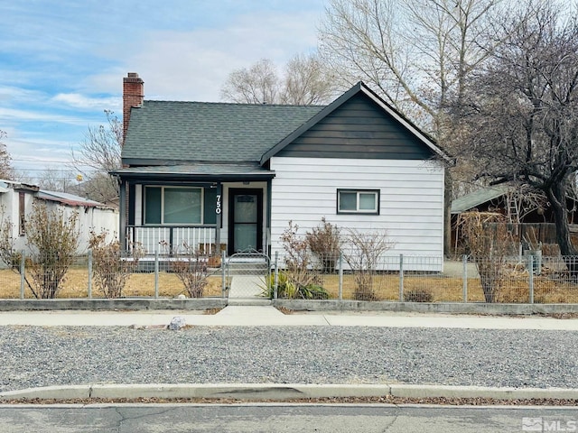 bungalow-style home featuring a porch