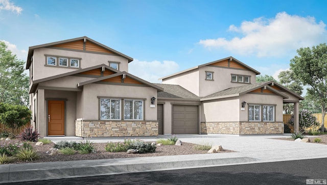 view of front of home featuring a garage