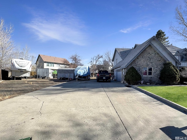 view of home's exterior featuring a garage