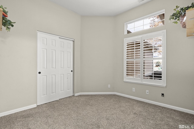 spare room with carpet floors