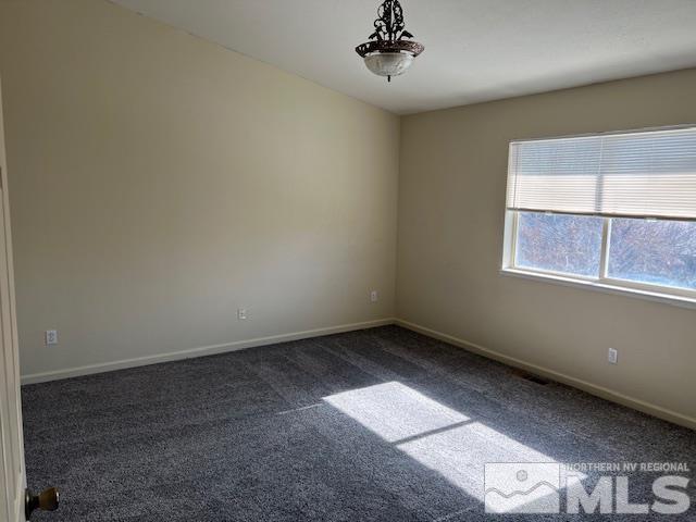 view of carpeted empty room