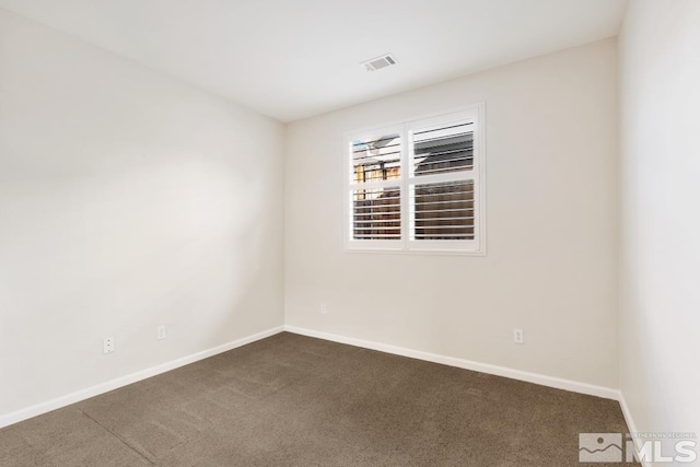 view of carpeted empty room