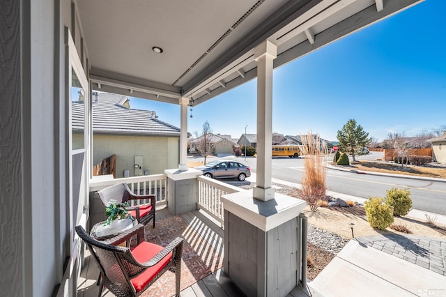 view of patio / terrace with covered porch