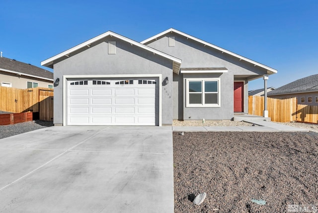 ranch-style house with a garage