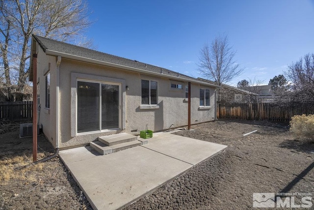 back of house featuring a patio area