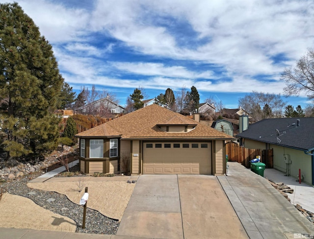 ranch-style house with a garage