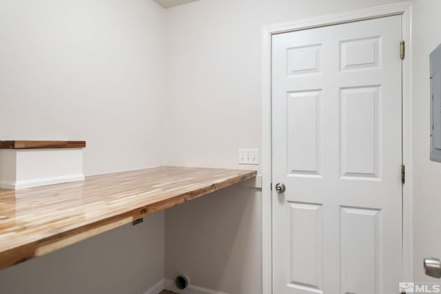 view of laundry area