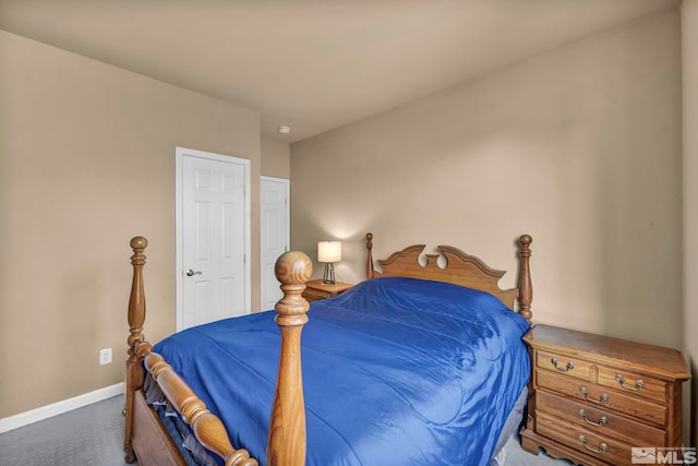 bedroom featuring carpet flooring