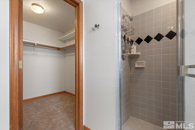 bathroom with walk in shower