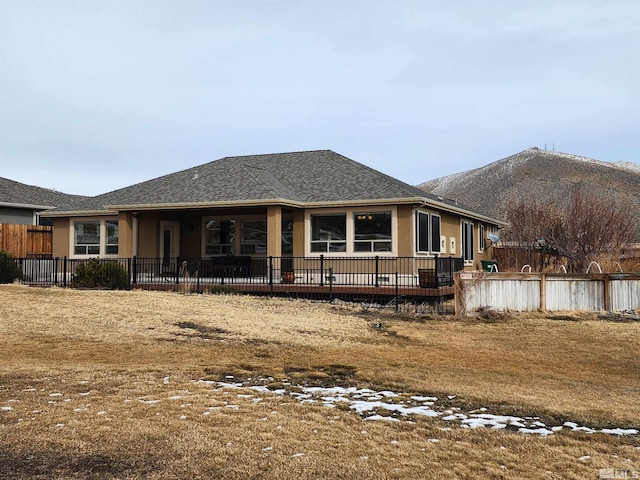 view of rear view of property