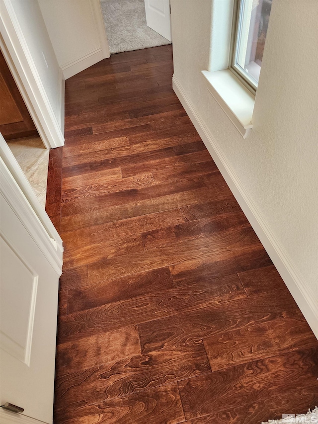 details with hardwood / wood-style flooring